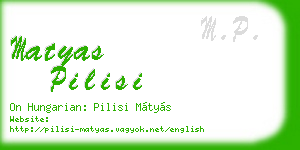 matyas pilisi business card